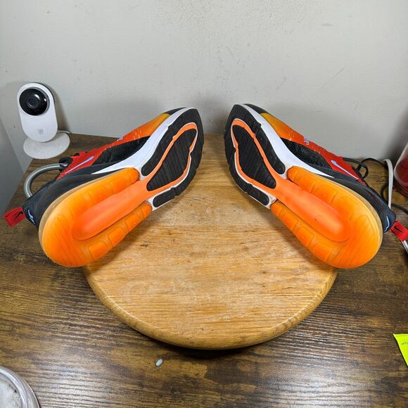 Nike Air Max 270 Sunset 2022 Men's Size 9.5 University Red Gold Shoe DQ7625-600 - Picture 7 of 9